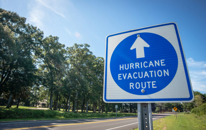 Hurricane Evacuation Route Sign Hurricane Evacuation Route Sign