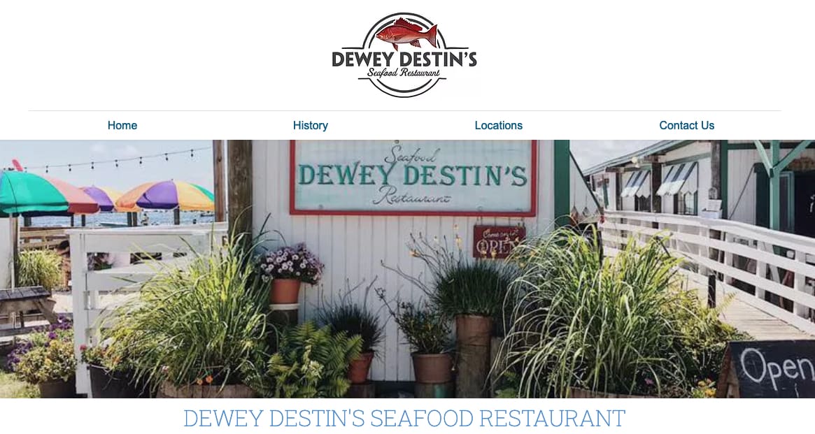 Outdoor seafood restaurant online near me