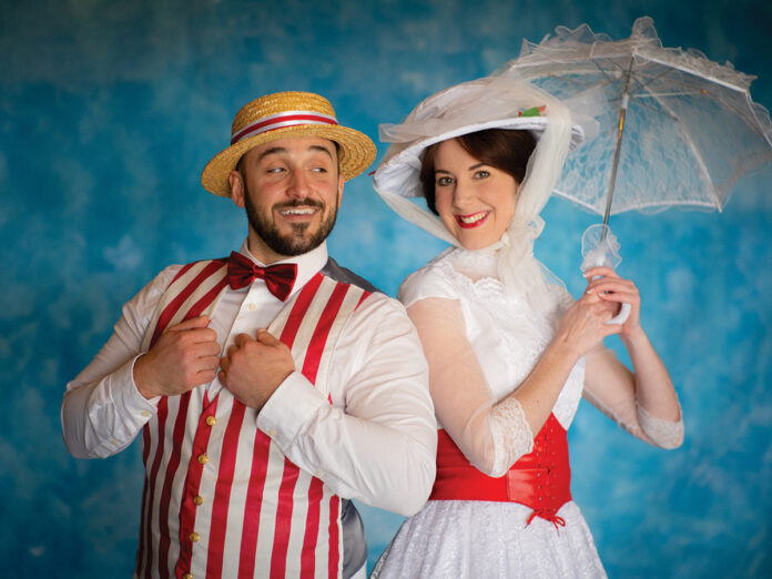 ECTC Mary Poppins Vincent Pelligrino as Burt and Hillary Marshall as Mary Poppins